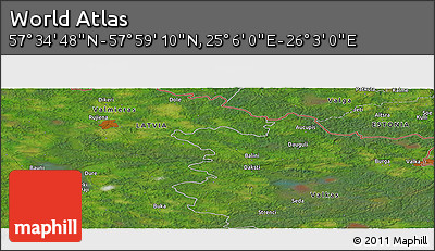 Satellite Panoramic Map of the Area around 57° 46' 59" N, 25° 34' 30" E