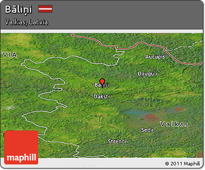 Satellite Panoramic Map of Bāliņi
