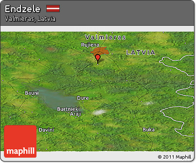 Satellite Panoramic Map of Endzele