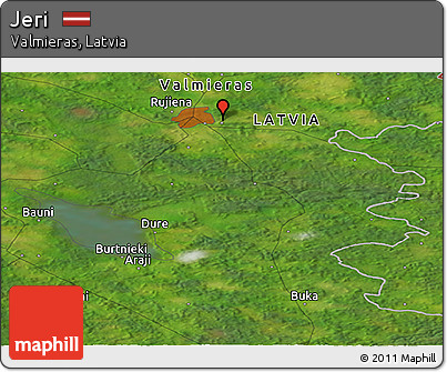 Satellite Panoramic Map of Jeri