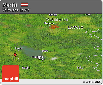 Satellite Panoramic Map of Matīši