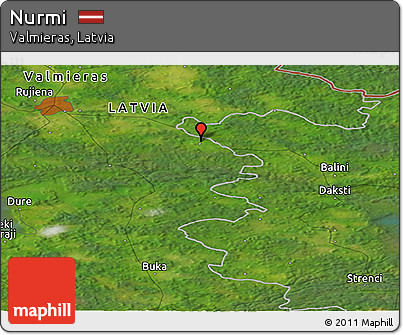 Satellite Panoramic Map of Nurmi