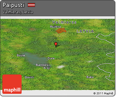 Satellite Panoramic Map of Paipusti