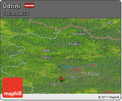Satellite Panoramic Map of Ūdriņi