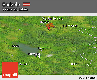 Satellite Panoramic Map of Endzele