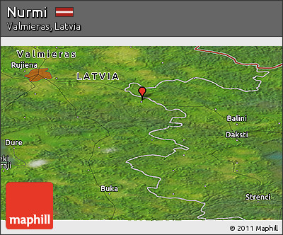 Satellite Panoramic Map of Nurmi