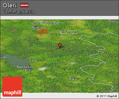 Satellite Panoramic Map of Oleri