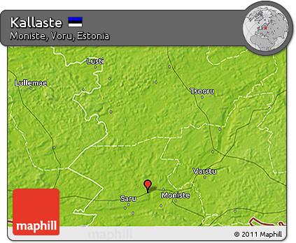 Physical 3D Map of Kallaste