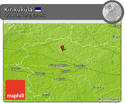 Physical 3D Map of Kirikuküla