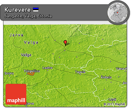 Physical 3D Map of Kurevere