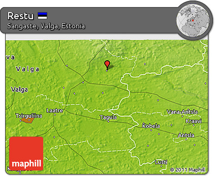 Physical 3D Map of Restu