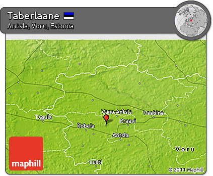 Physical 3D Map of Taberlaane