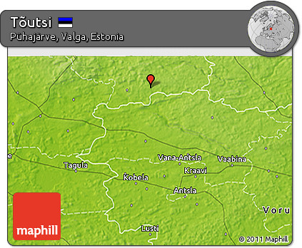 Physical 3D Map of Tõutsi