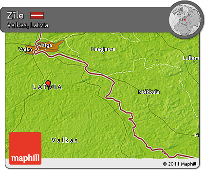Physical 3D Map of Zīle