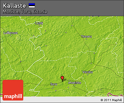 Physical 3D Map of Kallaste