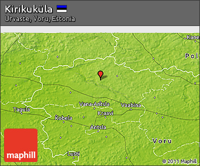 Physical 3D Map of Kirikuküla