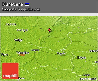 Physical 3D Map of Kurevere