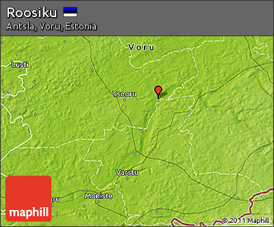Physical 3D Map of Roosiku