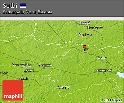 Physical 3D Map of Sulbi