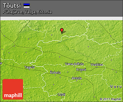 Physical 3D Map of Tõutsi