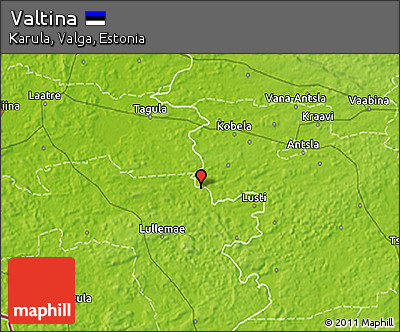 Physical 3D Map of Valtina