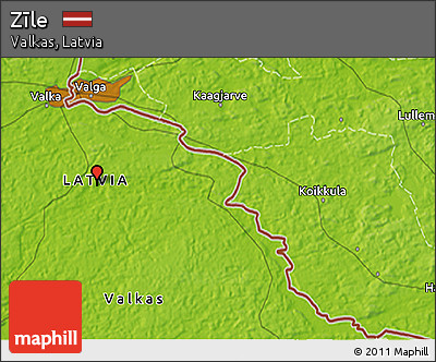 Physical 3D Map of Zīle