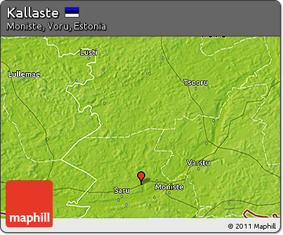 Physical 3D Map of Kallaste