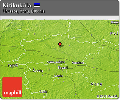 Physical 3D Map of Kirikuküla