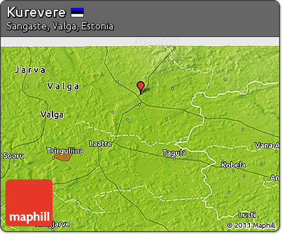Physical 3D Map of Kurevere