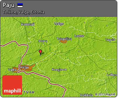 Physical 3D Map of Paju