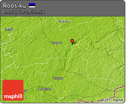 Physical 3D Map of Roosiku