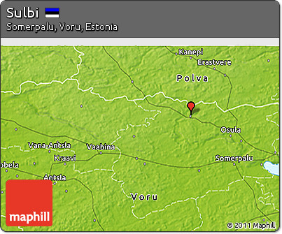 Physical 3D Map of Sulbi