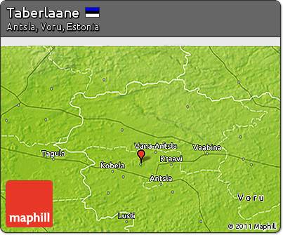 Physical 3D Map of Taberlaane