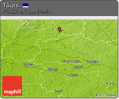 Physical 3D Map of Tõutsi