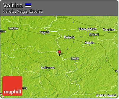 Physical 3D Map of Valtina
