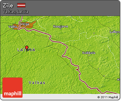 Physical 3D Map of Zīle