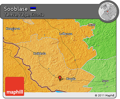 Political 3D Map of Sooblase