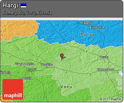 Political 3D Map of Hargi
