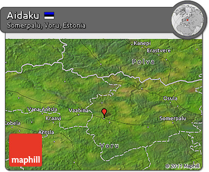 Satellite 3D Map of Aidaku