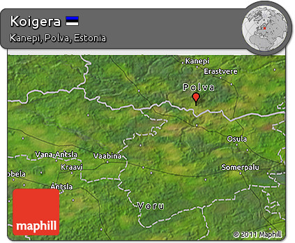 Satellite 3D Map of Koigera