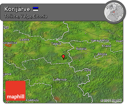 Satellite 3D Map of Korijärve
