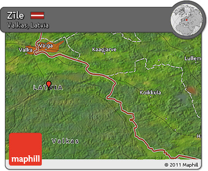 Satellite 3D Map of Zīle