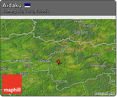 Satellite 3D Map of Aidaku