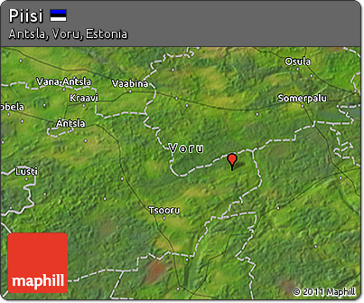 Satellite 3D Map of Piisi