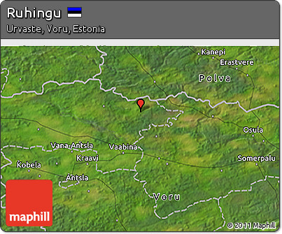 Satellite 3D Map of Ruhingu