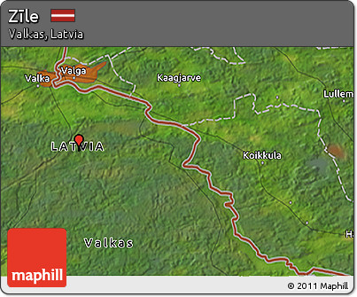 Satellite 3D Map of Zīle