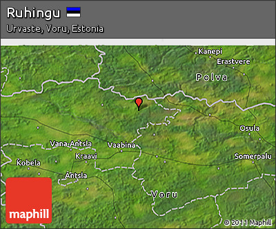 Satellite 3D Map of Ruhingu