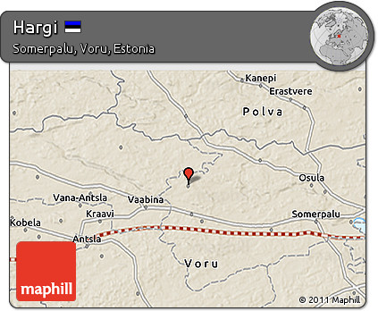Shaded Relief 3D Map of Hargi