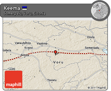 Shaded Relief 3D Map of Keema