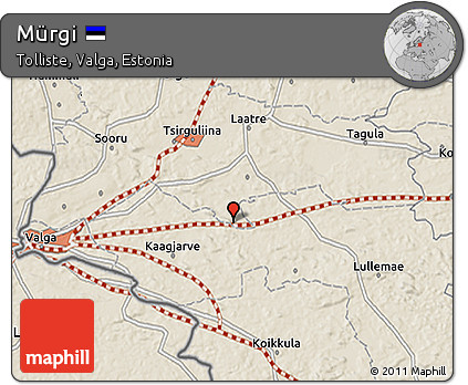 Shaded Relief 3D Map of Mürgi